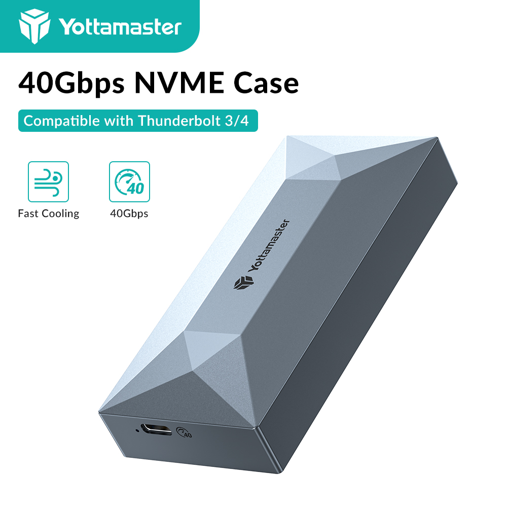 Thunderbolt 4 External Ssd 4Tb - Yottamaster 40Gbps NVMe SSD Muhafaza Kutusu