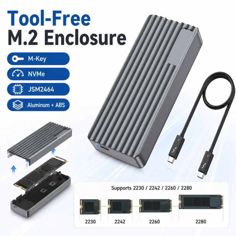 TBT3/USB4 M.2 NVMe SSD Kutusu  - Usb4 40Gbps External Ssd 8Tb incelemesi ve fiyatı